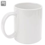 Caneca de Cerâmica Branco 350 ml "Mérida"