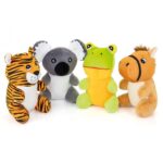 Peluches (set de 4) "Happy zoo"