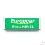 Crachá Retângular 71 x 24,5 mm "c/Íman" - Image 2