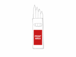 Caixa de 4 lápis de cores "Tribilin" - Image 2