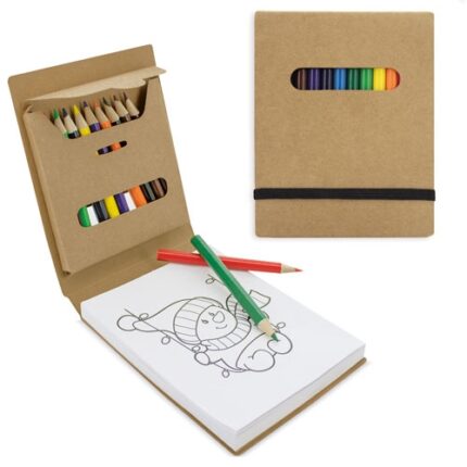 Caixa de 12 lápis de cores + livro para colorir "Pintur"