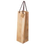 Bolsa de papel efeito madeira para vinho "Abeto" - Image 4