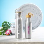 Garrafa Aço Inox/Bambu 800 ml "Rangler" - Image 4