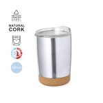 Copo Térmico Aço Inox/Cortiça  350 ml "Sarski"