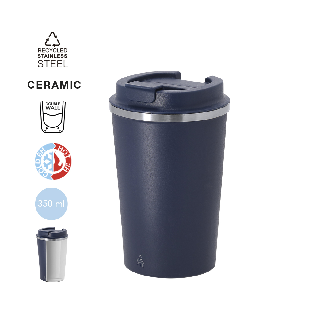 21745-000-10 Copo Térmico Aço Inox 350 ml "Thira" - Image 1